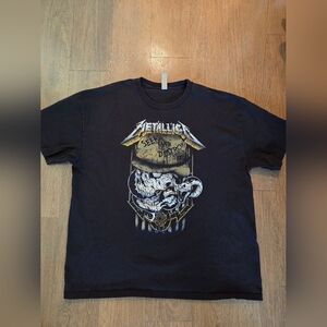 Metallica Seek And Destroy Black Graphic T-Shirt